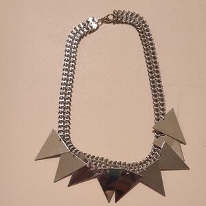 Silver Geometric Necklace